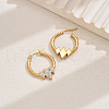Stainless Steel Geometric Rhombus Hoop Earrings CV0877-5