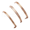 3Pcs 3 Styles Natural Rose Quartz & Amethyst & Green Aventurine Finger Rings RJEW-JR00745-8