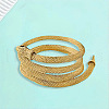 Adjustable Alloy Jet Rhinestone Snake Cuff Choker Necklaces FS-WGFB1C6-01-2