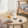 Flat Round Polymer Clay Display Base ODIS-WH0025-171B-6