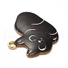 Alloy Enamel Pendants ENAM-M046-11G-C-4