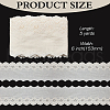 MAYJOYDIY US 5 Yards Cotton Embroidery Hollow Flower Lace Trim SRIB-MA0001-02-2