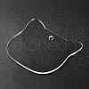 Transparent Acrylic Blank Pendants TACR-Z003-01A-4