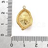 304 Stainless Steel with Natural Mixed Gemstone Pendants  Oval STAS-Z135-08G-4