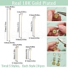 SUNNYCLUE 100Pcs 5 Styles Brass Eye Pin KK-SC0005-31-2