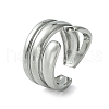 304 Stainless Steel Open Cuff Ring RJEW-L110-010P-1
