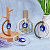 SUPERFINDINGS 4Pcs 4 Colors Handmade Woven Cotton Thread with Turkish Glass Evil Eye Wall Hanging Ornament HJEW-FH0001-63-5