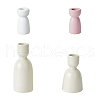 DICOSMETIC 4pcs 4 styles Vase Shape Porcelain Candle Holder AJEW-DC0001-30-1