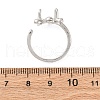 Brass Open Cuff Ring Components KK-U074-07P-3