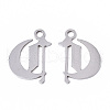 Tarnish Resistant 201 Stainless Steel Pendants STAS-N091-40C-2