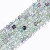 Natural Fluorite Beads Strands G-R465-04-1