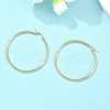 Ion Plating(IP) 304 Stainless Steel Hoop Earrings EJEW-N0016-11G-H-5