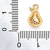 Brass Micro Pave Clear Cubic Zirconia Pendants KK-U065-05F-G-3