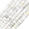 Natural White Crazy Agate Beads Strands G-P575-A04-8x5mm-03-2