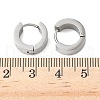 304 Stainless Steel Hoop Earrrings for Women EJEW-U066-03P-5