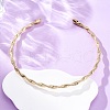 6.5mm Twist Iron Chain Necklaces NJEW-G163-01KCG-1