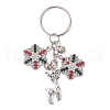 Alloy with Cubic Zirconia  Keychain KEYC-JKC00864-1