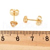 304 Stainless Steel Clear Cubic Zirconia Stud Earrings STAS-E502-02G-01-5