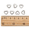 Tarnish Resistant Handmade Gifts Ideas for Valentines Day 201 Stainless Steel Open Heart Pendants STAS-Q057-3