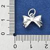 925 Sterling Silver Bowknot Charms STER-M119-05A-S-3