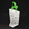 Rectangle Non-Woven DIY Environmental Scribble Bags DIY-B030-01-4