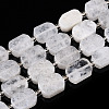 Natural Rainbow Moonstone Beads Strands G-T138-24-1