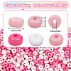 SOFPLATE 600Pcs 3 Colors Opaque Acrylic Beads MACR-SP0001-23A-2