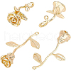 BENECREAT 12Pcs 2 Style Brass Pendants KK-BC0001-92-1