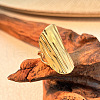 Oval 304 Stainless Steel Chunky Cuff Rings RJEW-S626-05G-1