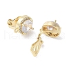 Brass Clip-on Earring Findings for Women EJEW-V002-04G-03-2