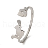 Non-Tarnish 304 Stainless Steel Open Cuff Rings RJEW-K262-01C-P-1