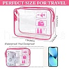 Gorgecraft 5Pcs 5 Colors Transparent PVC Plastic Cosmetic Bags ABAG-GF0001-32-2