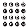 Platinum Plated Alloy Charms X-ENAM-S118-02D-P-2