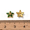 Alloy Enamel Beads Caps FIND-G074-02E-3