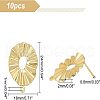Unicraftale Eco-Friendly Brass Stud Earring Findings KK-UN0001-05G-NR-4