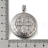 316 Stainless Steel Locket Pendants STAS-C123-04A-P-3