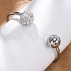 304 Stainless Steel Cuff Bangles BJEW-A036-05P-2
