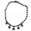 CCB Plastic Ball Chain 201 Stainless Steel Star Pendant Necklaces FS-WGD1CA4-01-5