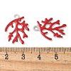 Alloy Enamel Pendants PALLOY-E775-01B-3