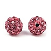 Polymer Clay Rhinestone Beads RB-H284-6MM-Half-209-3