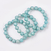 Natural Amazonite Stretch Bracelets BJEW-S138-02E-12mm-2