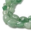 Natural Green Aventurine Nuggets Beads Strands G-L154-10-01-2