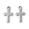 Tarnish Resistant 304 Stainless Steel Tiny Cross Charms STAS-F192-080P-2