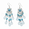 Alloy & Acrylic & Rhinestone Chandelier Earrings for Women EJEW-G426-03P-01-4
