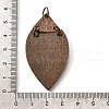 Printed Poplar Wood Big Pendants FIND-B045-24A-3