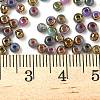 Electroplated Glass Beads GLAA-Q120-02B-3