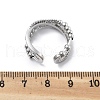 Rotatable Open Cuff Rings for Women RJEW-S402-02P-4