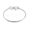 Adjustable Bowknot Brass Torque Bangles for Women BJEW-Z074-01P-3