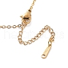 304 Stainless Steel Pendant Necklaces for Women NJEW-C020-01G-3