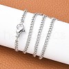 Tarnish Resistant 304 Stainless Steel Curb Chain Necklaces X-STAS-O037-114P-4